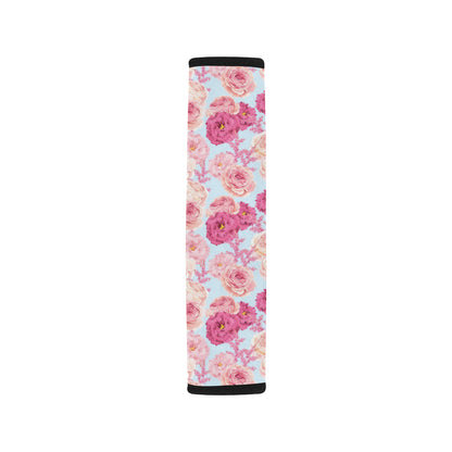 Lisianthus Pattern Print Design LT05 Car Seat Belt Cover