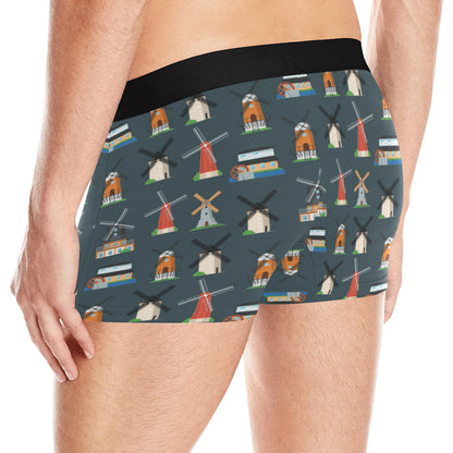 Windmill Pattern Print Design 04 Men's Boxer Briefs