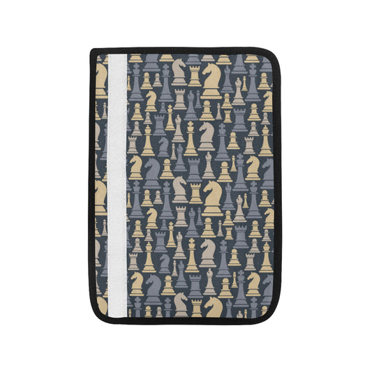 Chess Pattern Print Design 04 Car Seat Belt Cover