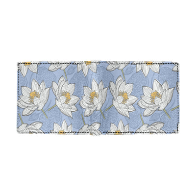 Lotus Pattern Print Design 04 Men's ID Card Wallet