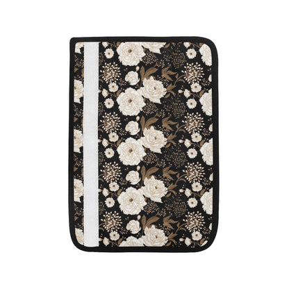 Peony Pattern Print Design A02 Car Seat Belt Cover