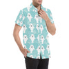 Sea Lion Baby Pattern Print Design 01 Men's Short Sleeve Button Up Shirt