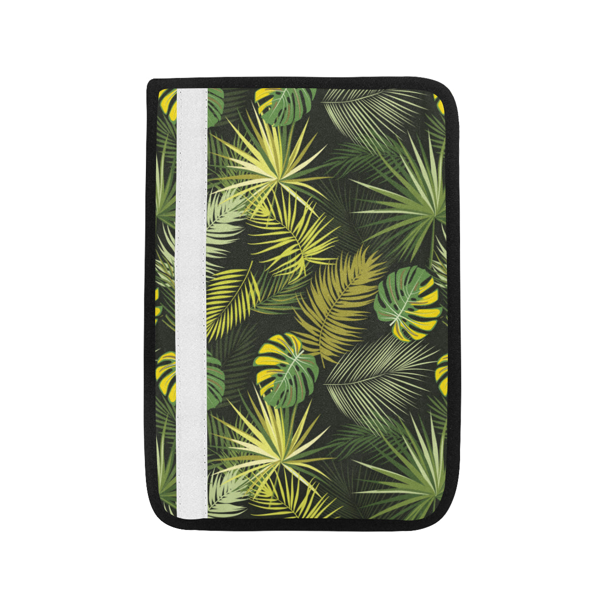 Palm Leaf Pattern Print Design A05 Car Seat Belt Cover