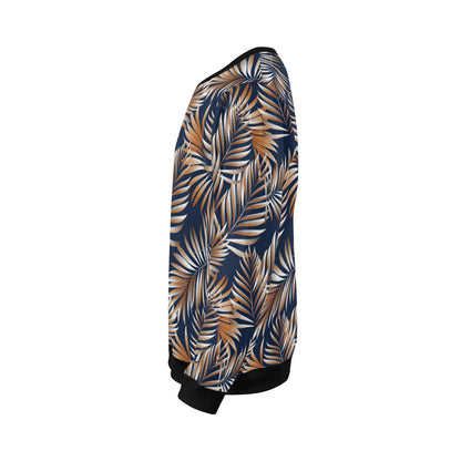 Tropical Flower Pattern Print Design TF07 Men Long Sleeve Sweatshirt