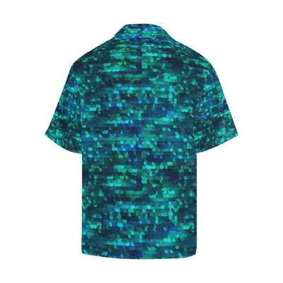 Mermaid Scales Pattern Print Design 06 Men's Hawaiian Shirt