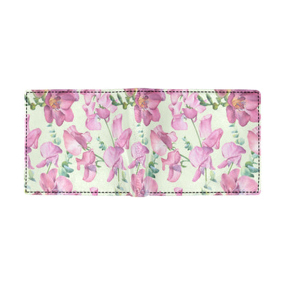 Peony Pattern Print Design PE011 Men's ID Card Wallet