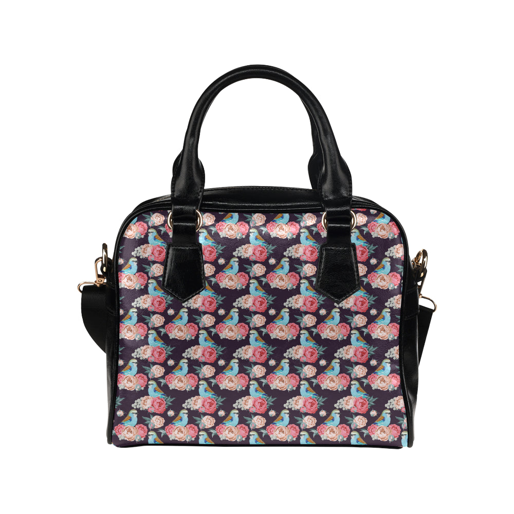 Bluebird Pattern Print Design 02 Shoulder Handbag