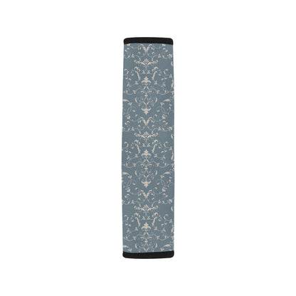 Damask Elegant Teal Print Pattern Car Seat Belt Cover