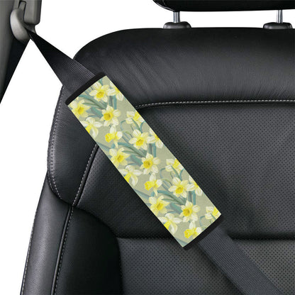 Daffodils Pattern Print Design DF01 Car Seat Belt Cover