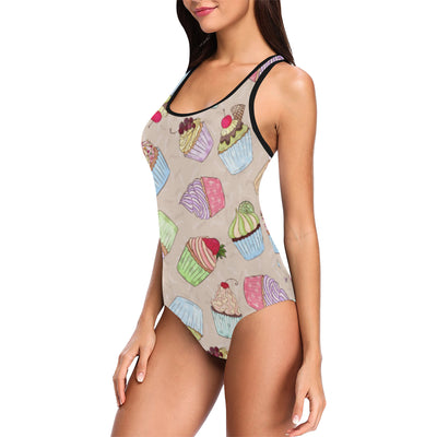 Cupcake Pattern Print Design CP06 Women Swimsuit