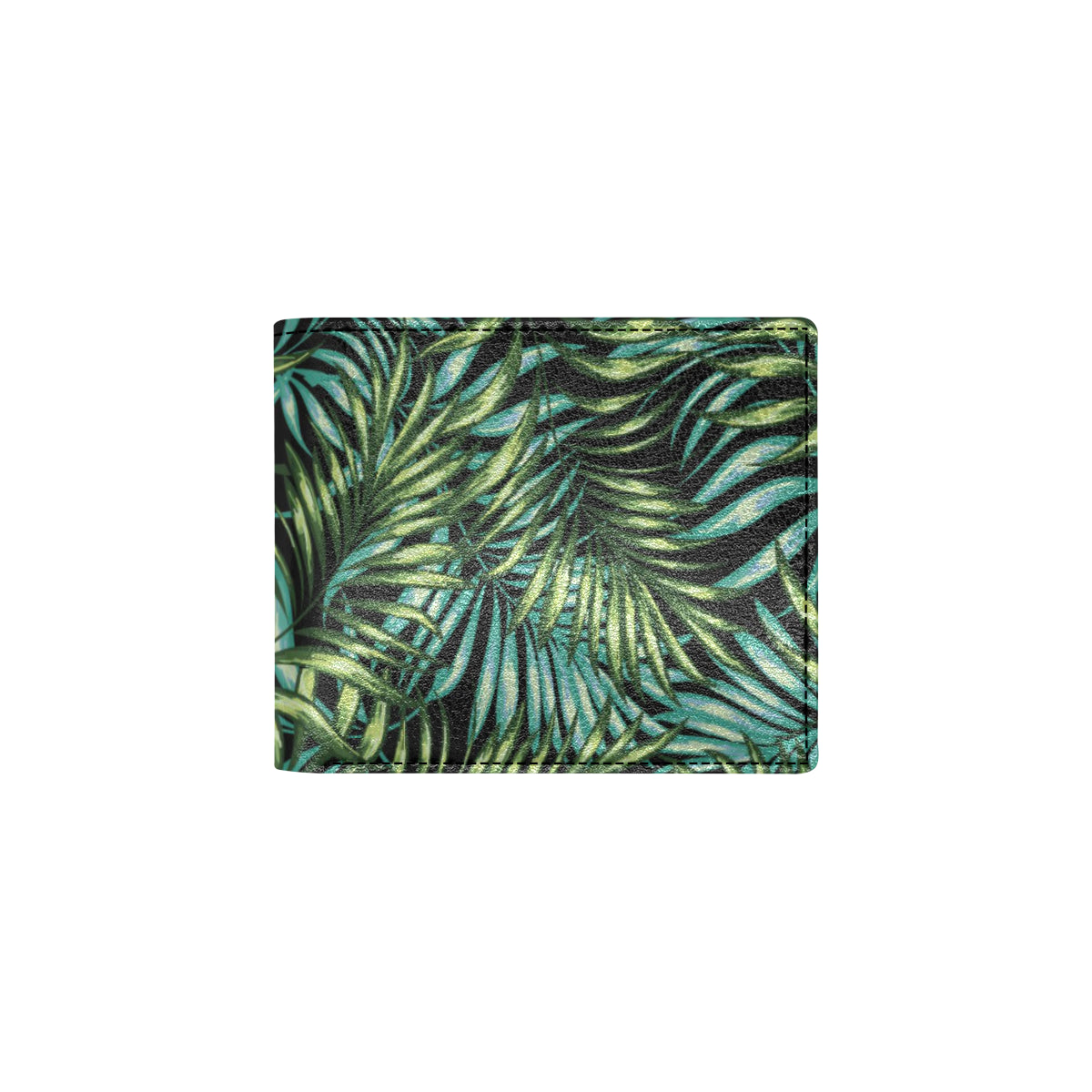 Tropical Flower Pattern Print Design TF08 Men's ID Card Wallet