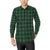 Green Tartan Plaid Pattern Men's Long Sleeve Shirt