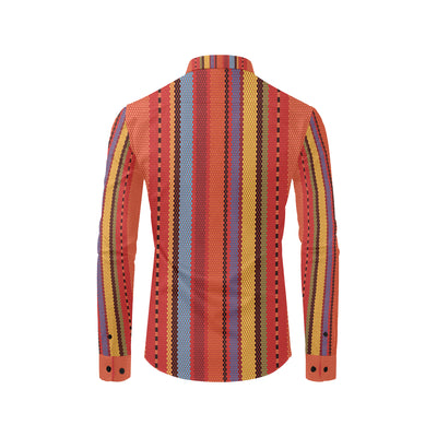 Mexican Pattern Print Design 05 Men's Long Sleeve Shirt