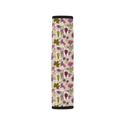 Wine Style Design Print Car Seat Belt Cover