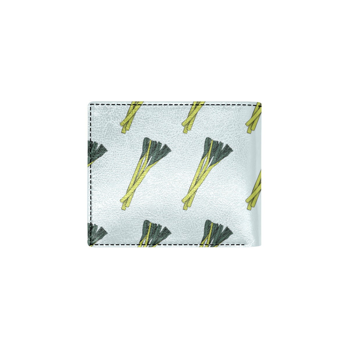 Leek Pattern Print Design 03 Men's ID Card Wallet