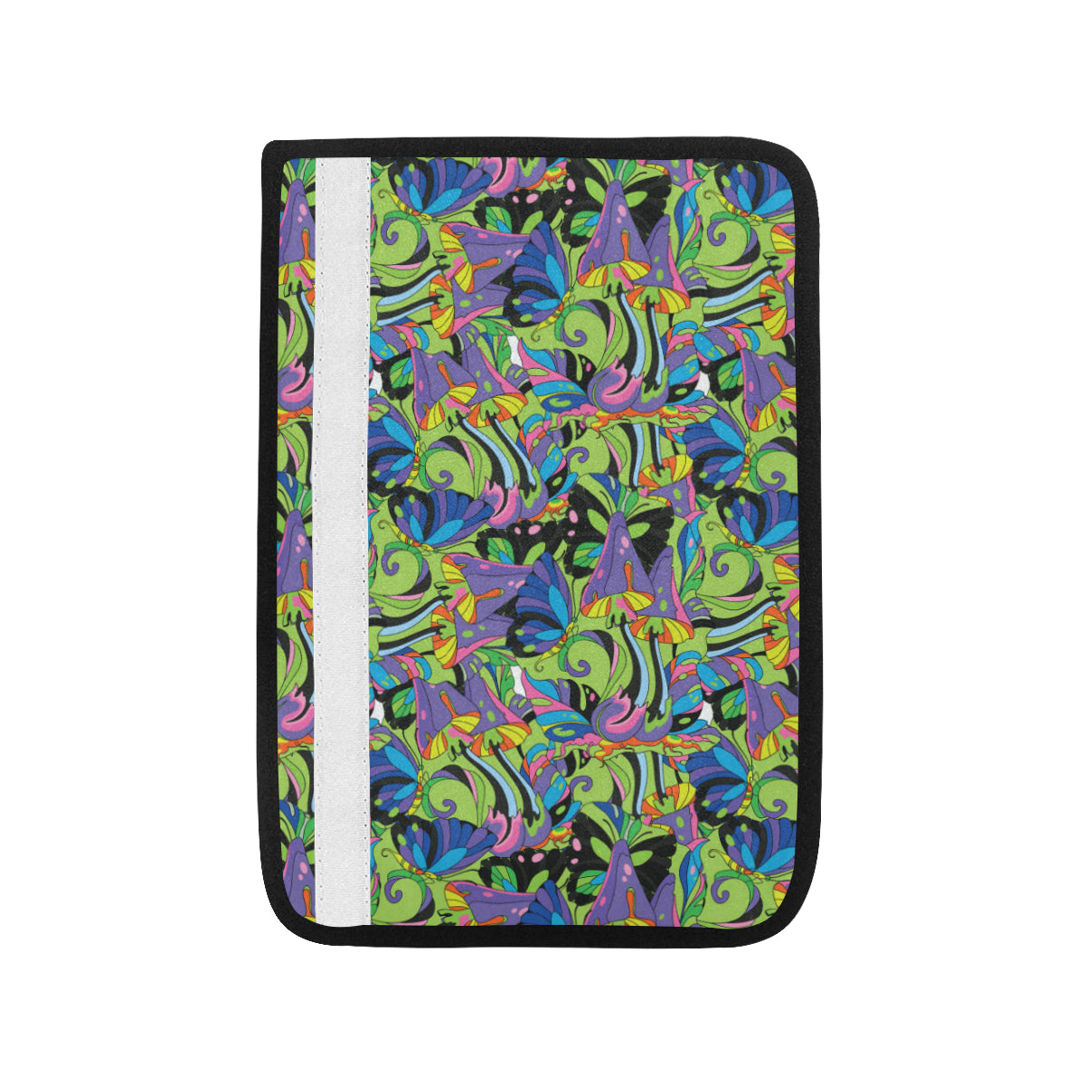 Psychedelic Trippy Mushroom Themed Car Seat Belt Cover