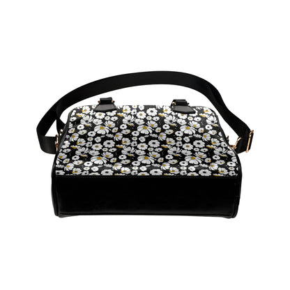 Daisy Pattern Print Design 02 Shoulder Handbag