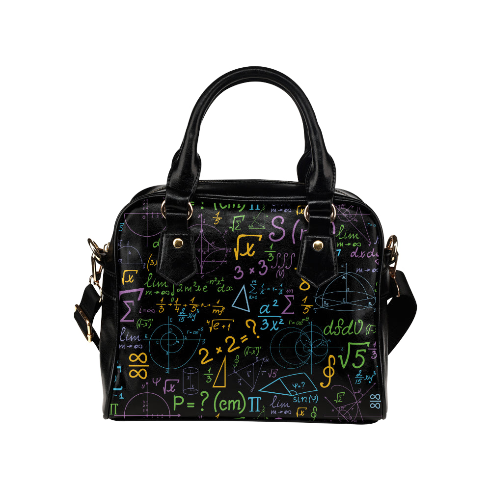 Math Pattern Print Design 03 Shoulder Handbag