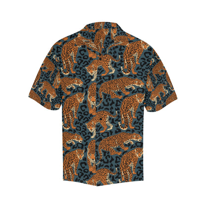 Jaguar Pattern Print Design 04 Men's Hawaiian Shirt