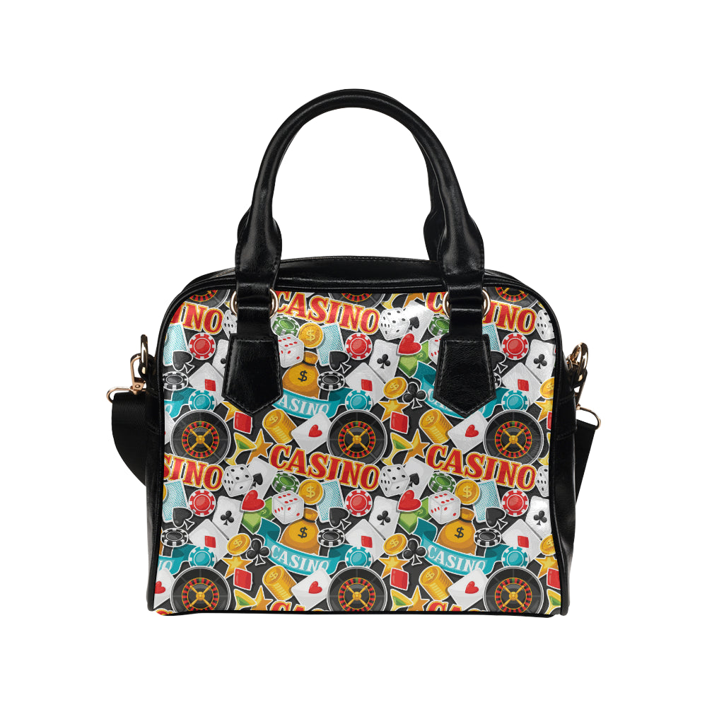 Casino Pattern Print Design 03 Shoulder Handbag