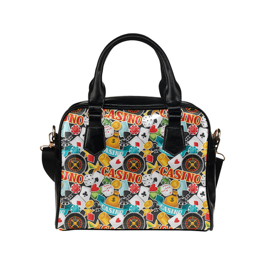 Casino Pattern Print Design 03 Shoulder Handbag