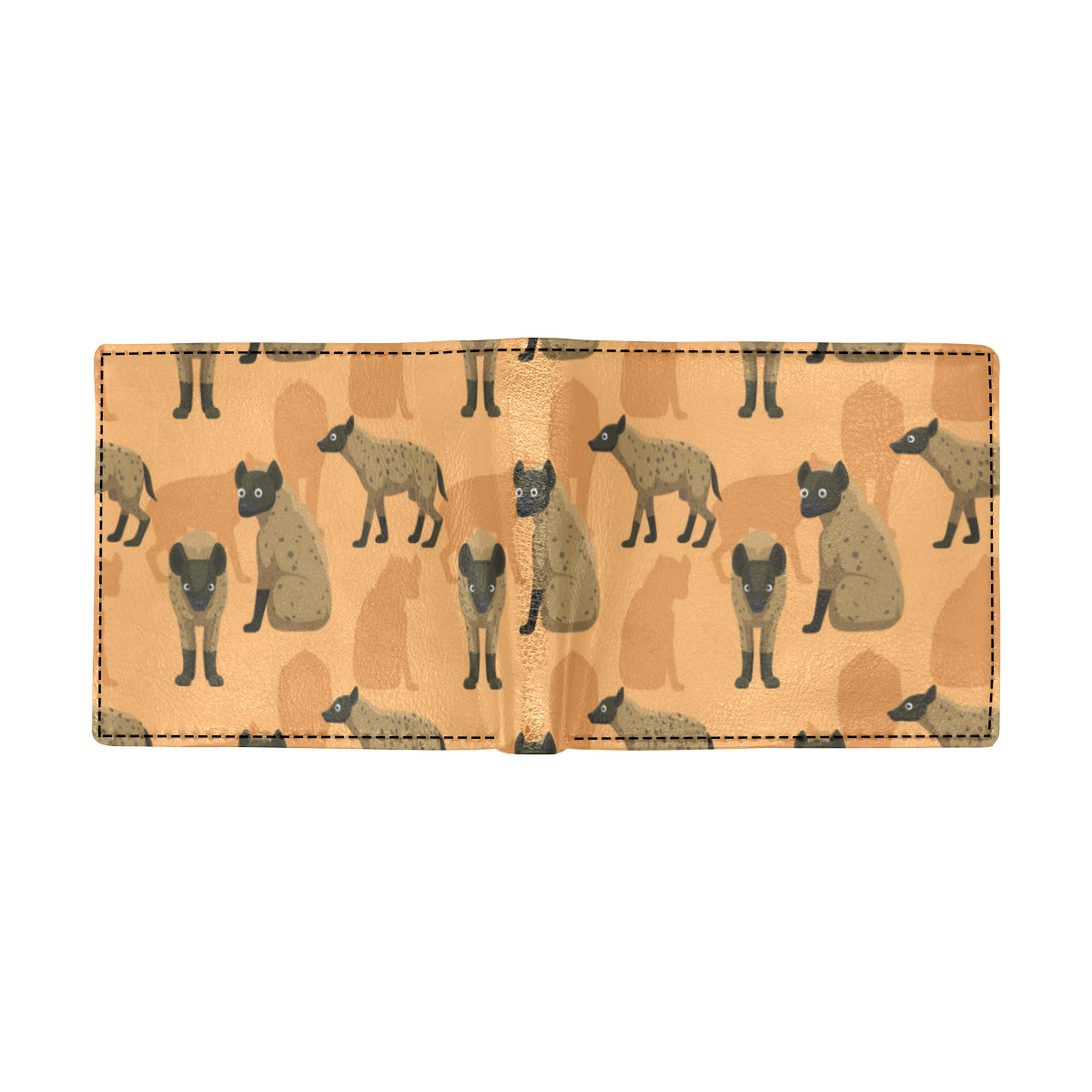 Hyena Pattern Print Design 01 Men's ID Card Wallet