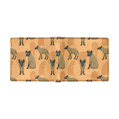 Hyena Pattern Print Design 01 Men's ID Card Wallet