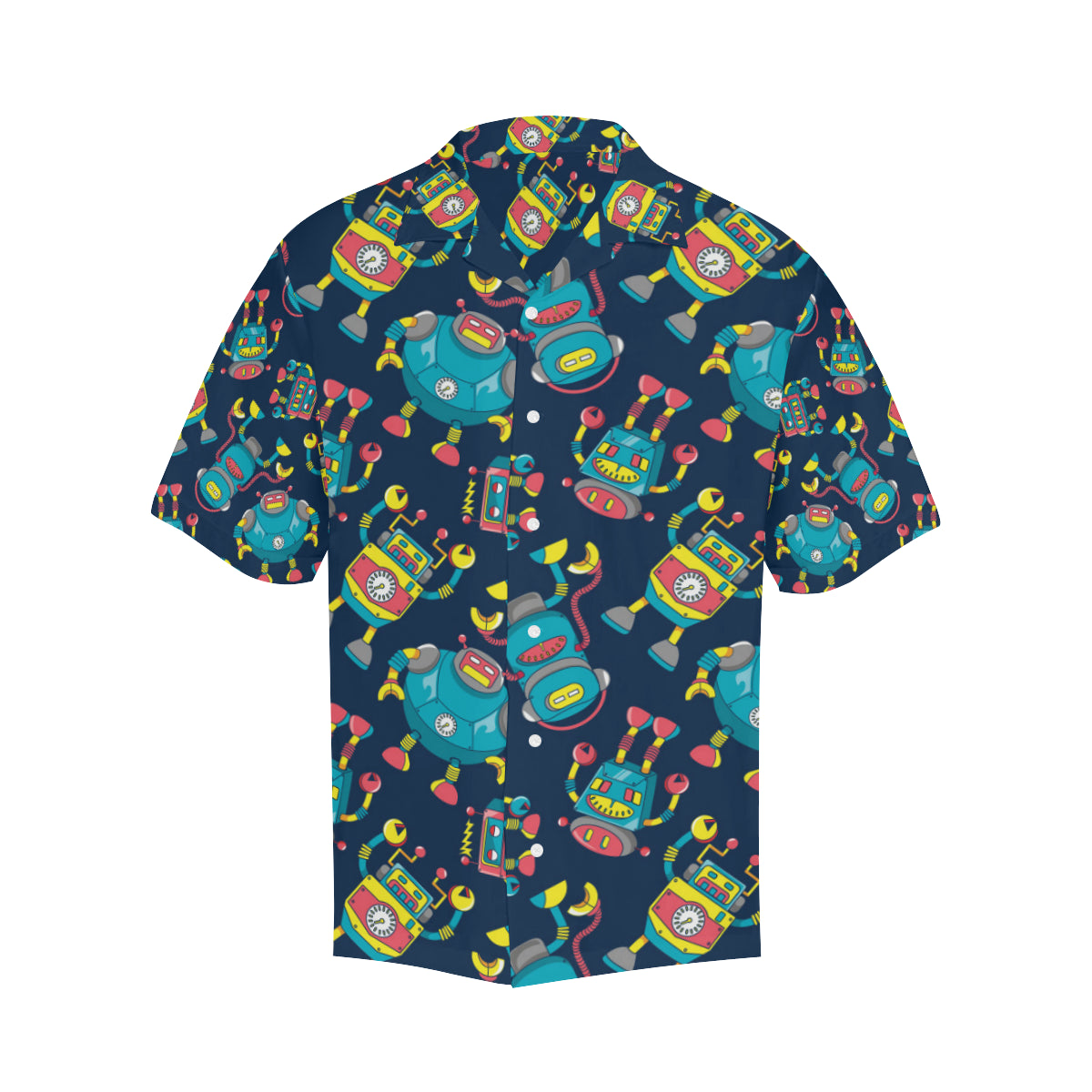 Robot Pattern Print Design A05 Men's Hawaiian Shirt