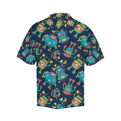 Robot Pattern Print Design A05 Men's Hawaiian Shirt