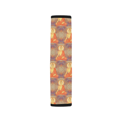 Buddha Indian Colorful Print Car Seat Belt Cover