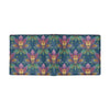 lotus Boho Pattern Print Design LO04 Men's ID Card Wallet