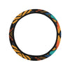 Kente Pattern Print Design 04 Steering Wheel Cover with Elastic Edge