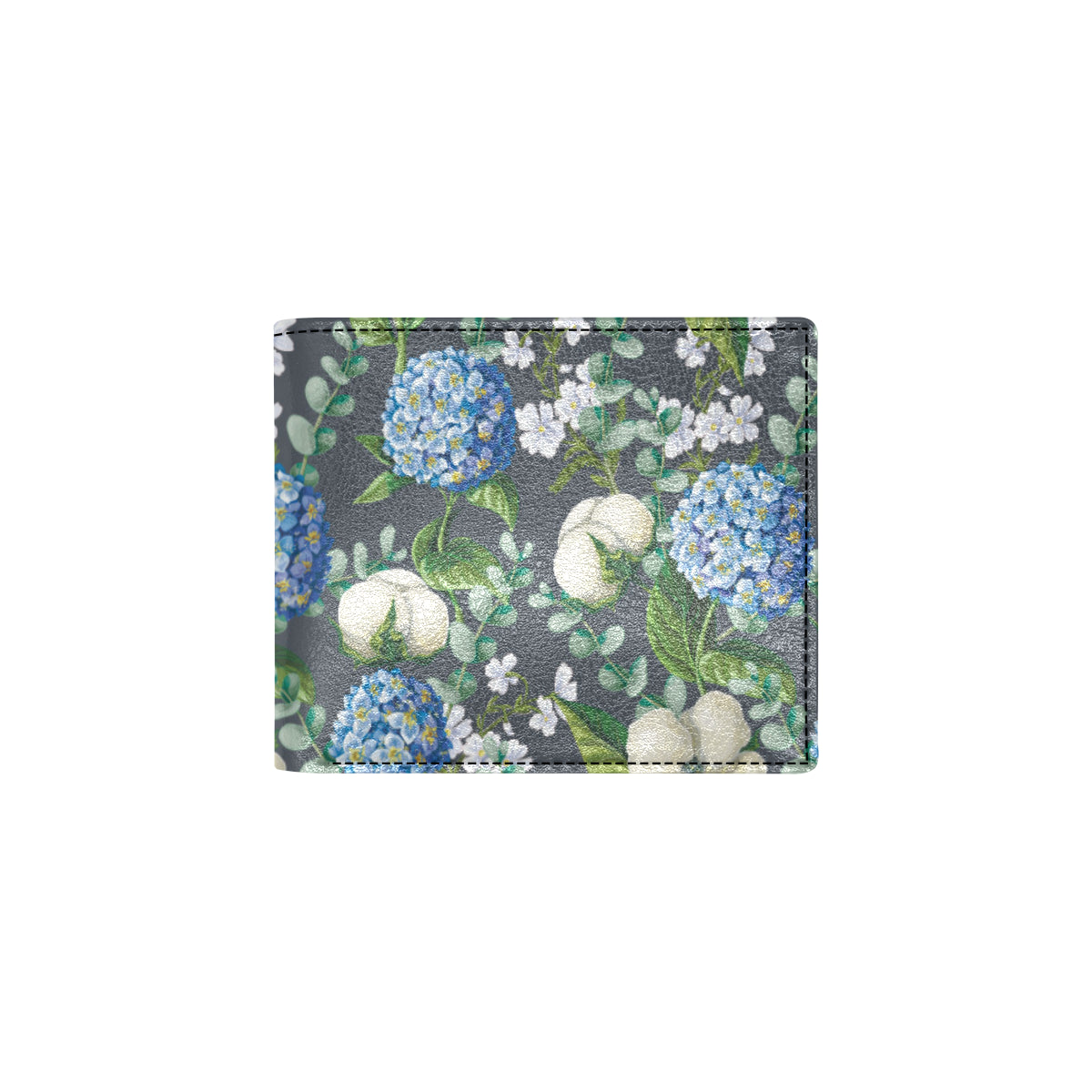 Hydrangea Pattern Print Design 02 Men's ID Card Wallet