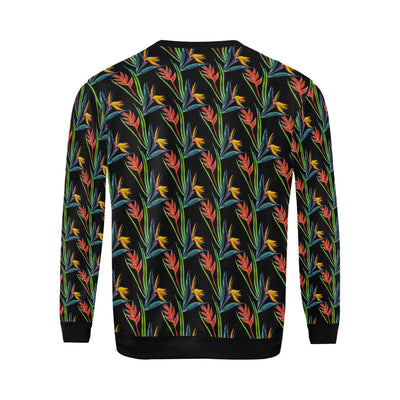 Heliconia Pattern Print Design HL04 Men Long Sleeve Sweatshirt