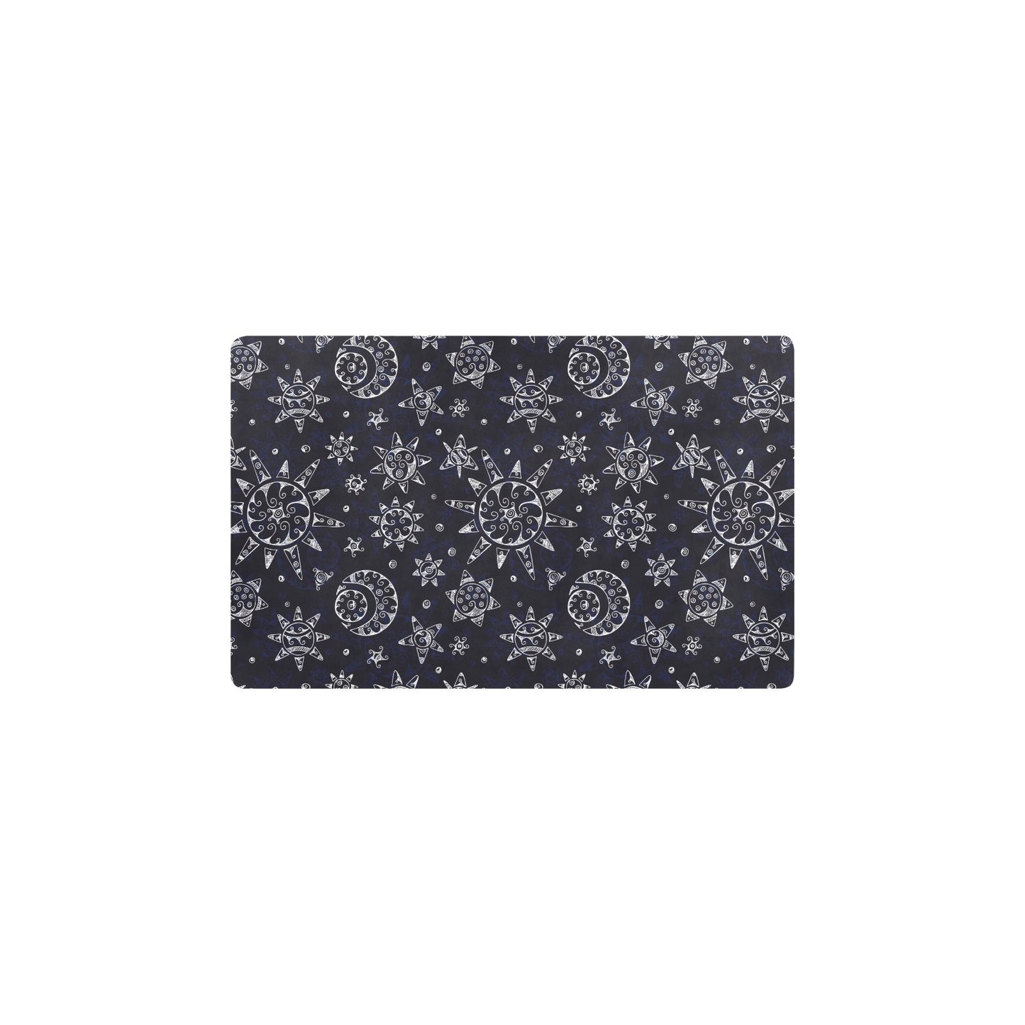 Sun Moon Pattern Kitchen Mat