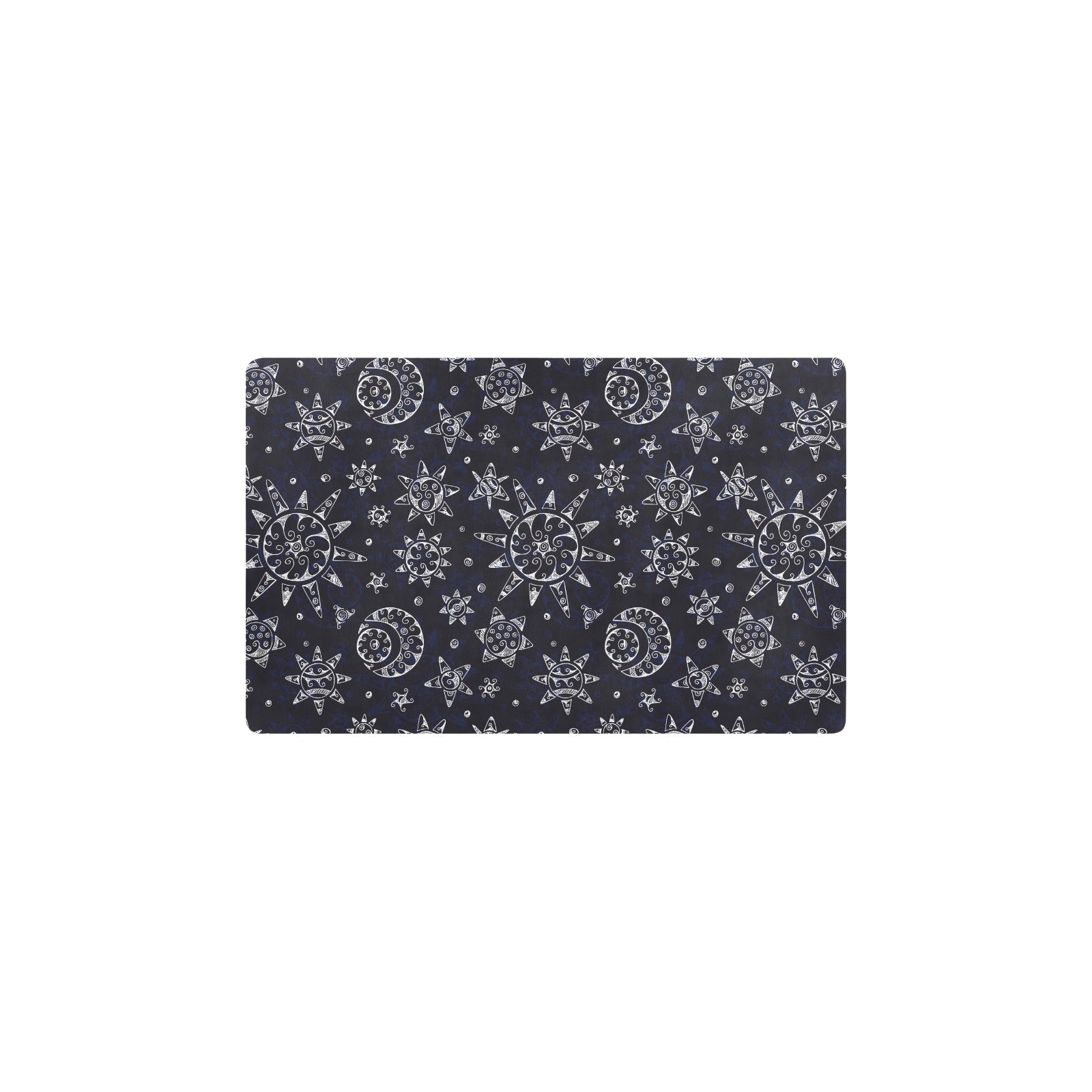 Sun Moon Pattern Kitchen Mat