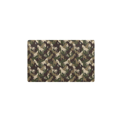 Horse Camo Themed Design Print Kitchen Mat