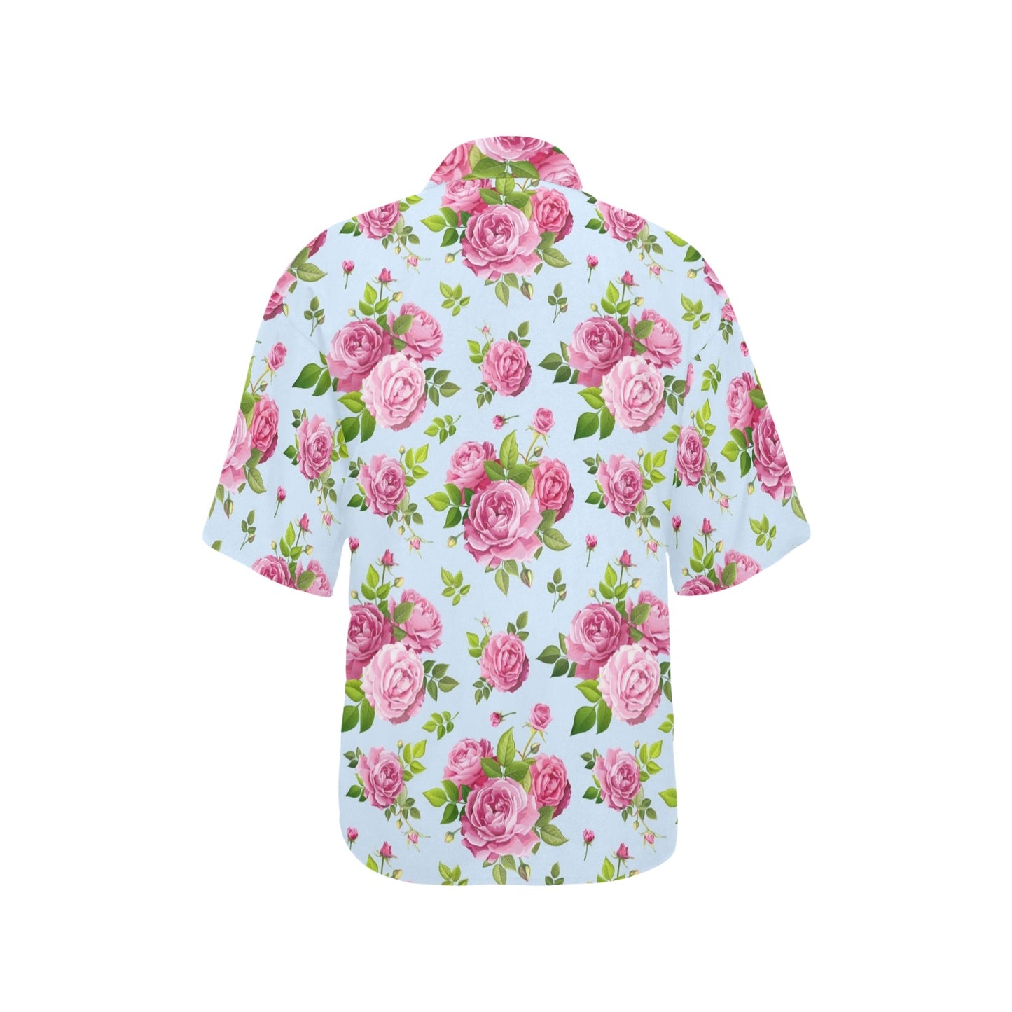 Rose Pink Pattern Print Design RO08 Women's Hawaiian Shirt