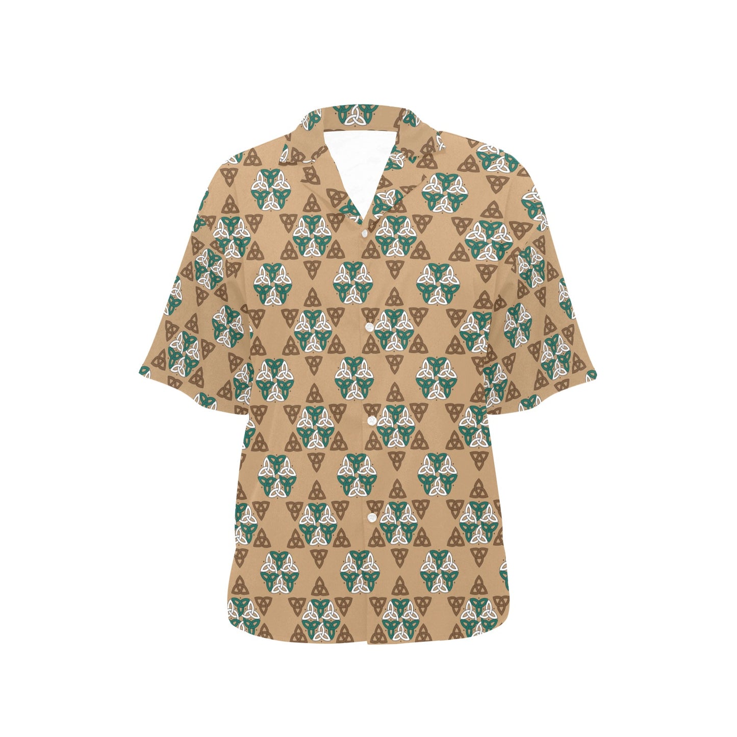 Celtic Pattern Print Design 08 Women's Hawaiian Shirt