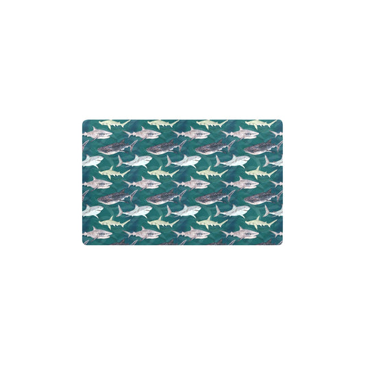 Shark Style Print Kitchen Mat