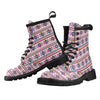 Indian Navajo Neon Themed Design Print Women's Boots