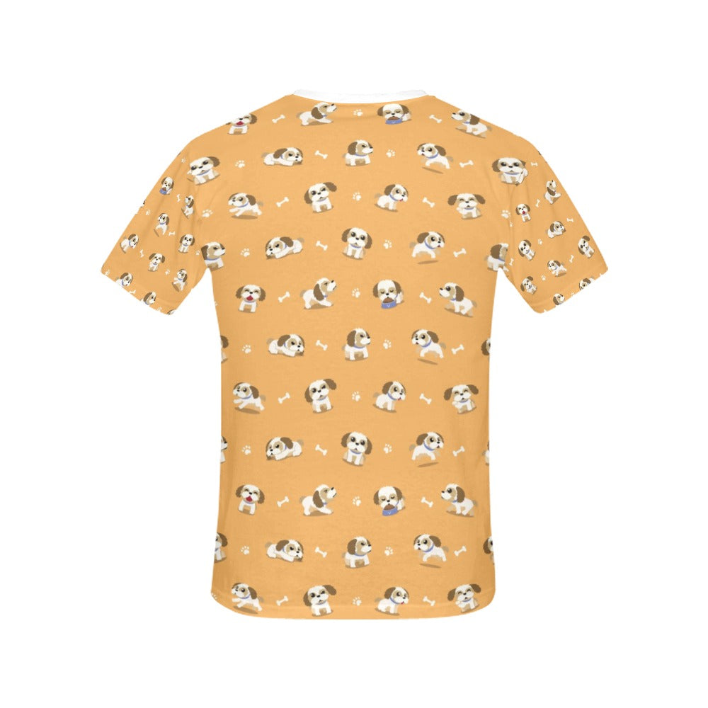 Shih Tzu Print Design LKS304 Women's  T-shirt
