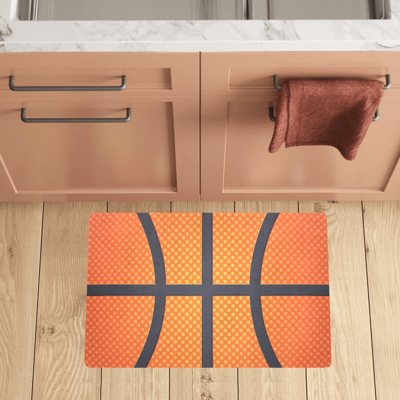 Basketball Texture Print Pattern Kitchen Mat