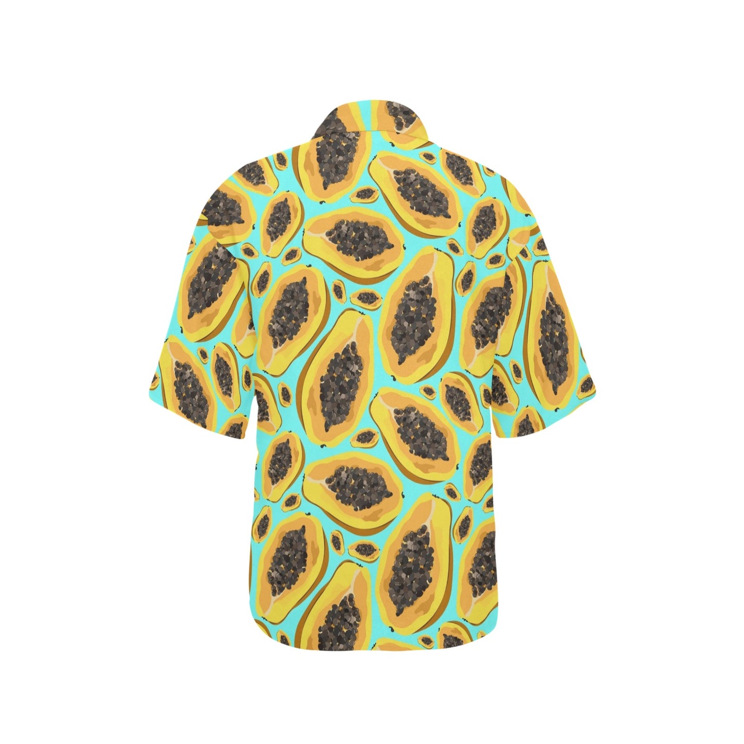 Papaya Pattern Print Design PP03 Women's Hawaiian Shirt