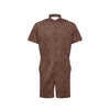 Agricultural Gold Wheat Print Pattern Men's Romper