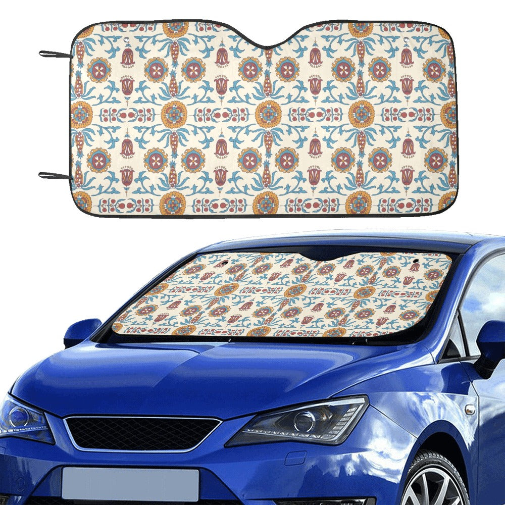 Suzani Print Design LKS301 Car front Windshield Sun Shade