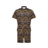 Chicken Embroidery Style Men's Romper