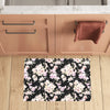 Orchid White Pattern Print Design OR03 Kitchen Mat