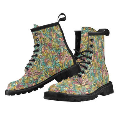 Hippie Print Design LKS302 Women's Boots