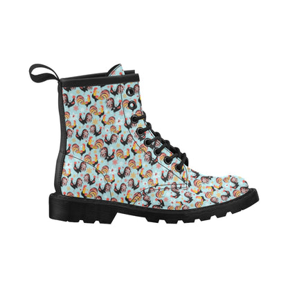 Rooster Themed Design Women's Boots